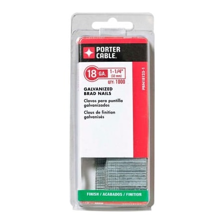 Dewalt Collated Brad Nail, 1-1/4 in L, 18 ga, Brad Head PBN18125-1